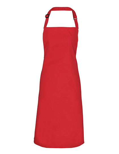 Premier Workwear Colours Collection Bib Apron PW150 in Salsa (ca. Pantone 187C)