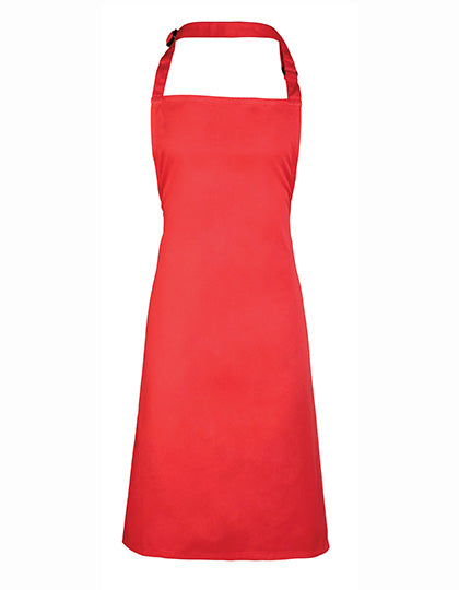 Premier Workwear Colours Collection Bib Apron PW150 in Strawberry Red (ca. Pantone 186C)