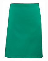 Premier Workwear Mittellange Bistroschürze Colours in Emerald (ca. Pantone 341C) – mit Firmenlogo individualisierbar