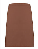Premier Workwear Mittellange Bistroschürze Colours in Mocha (ca. Pantone 7505C) – mit Firmenlogo individualisierbar