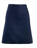 Premier Workwear Mittellange Bistroschürze Colours in Navy (ca. Pantone 2766C) – mit Firmenlogo individualisierbar