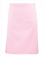 Premier Workwear Mittellange Bistroschürze Colours in Pink (ca. Pantone 1895C) – mit Firmenlogo individualisierbar