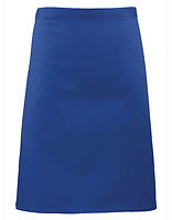 Premier Workwear Mittellange Bistroschürze Colours in Royal (ca. Pantone 286C) – mit Firmenlogo individualisierbar