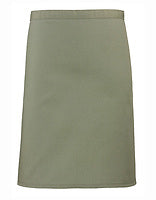 Premier Workwear Mittellange Bistroschürze Colours in Sage (ca. Pantone 5497C) – mit Firmenlogo individualisierbar