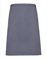 Premier Workwear Mittellange Bistroschürze Colours in Steel (ca. Pantone 7545C) – mit Firmenlogo individualisierbar