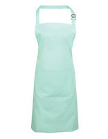 Premier Workwear Latzschürze Colours mit Tasche in Aqua (ca. Pantone 344C) – mit Firmenlogo individualisierbar