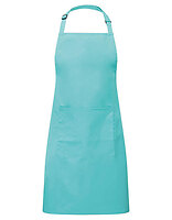 Premier Workwear Latzschürze Colours mit Tasche in Duck Egg Blue (ca. Pantone 7466C) – mit Firmenlogo individualisierbar