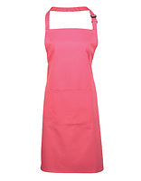 Premier Workwear Latzschürze Colours mit Tasche in Fuchsia (ca. Pantone 219C) – mit Firmenlogo individualisierbar