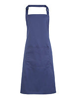 Premier Workwear Latzschürze Colours mit Tasche in Marine Blue (ca. Pantone 281C) – mit Firmenlogo individualisierbar