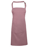 Premier Workwear Latzschürze Colours mit Tasche in Rose (ca. Pantone 5015C) – mit Firmenlogo individualisierbar