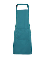 Premier Workwear Latzschürze Colours mit Tasche in Teal (ca. Pantone 3155C) – mit Firmenlogo individualisierbar