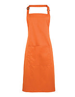 Premier Workwear Latzschürze Colours mit Tasche in Terracotta (ca. Pantone 159C) – mit Firmenlogo individualisierbar
