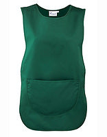 Premier Workwear Damen-Überwurfschürze mit Tasche in Bottle Green (ca. Pantone 560C) – mit Firmenlogo individualisierbar