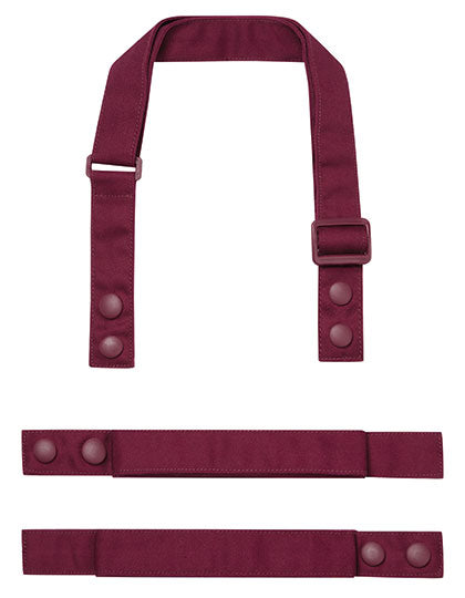Premier Workwear Colours Swap & Pop Apron - Strap PW191 in Burgundy (ca. Pantone 209C)