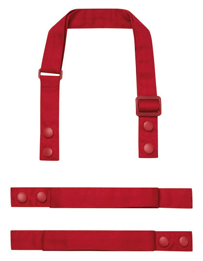 Premier Workwear Colours Swap & Pop Apron - Strap PW191 in Red (ca. Pantone 201C)