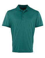 Premier Workwear Herren Coolchecker Gastro-Poloshirt in Bottle Green (ca. Pantone 560C) – mit Firmenlogo individualisierbar