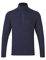 Premier Workwear Unisex Recyclight Quarter-Zip-Microfleece in Navy – mit Firmenlogo individualisierbar