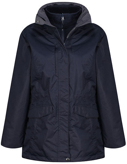 Regatta Professional Women´s Benson III Breathable 3 in 1 Jacket in Navy – mit Firmenlogo individualisierbar