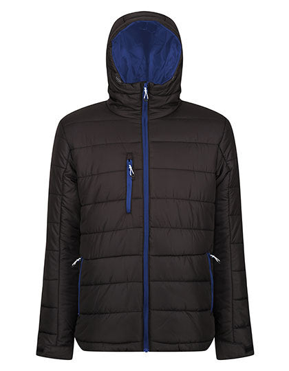 Regatta Professional Navigate Thermal Jacket in Black/New Royal – mit Firmenlogo individualisierbar