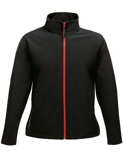 Regatta Professional Women´s Ablaze Printable Softshell Jacket in Black/Classic Red – mit Firmenlogo individualisierbar