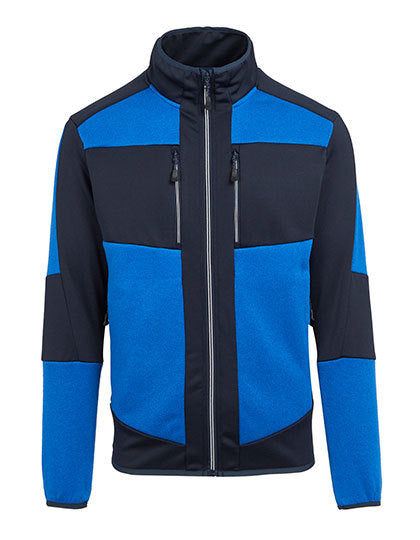 Regatta Professional E-volve Unisex Knit Effect Stretch Midlayer Jacket in Strong Blue/Navy – mit Firmenlogo individualisierbar