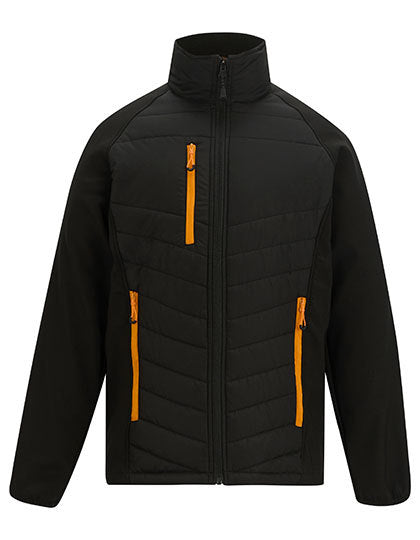 Regatta Professional Pro Universal Jacket in Black/Orange Pop – mit Firmenlogo individualisierbar