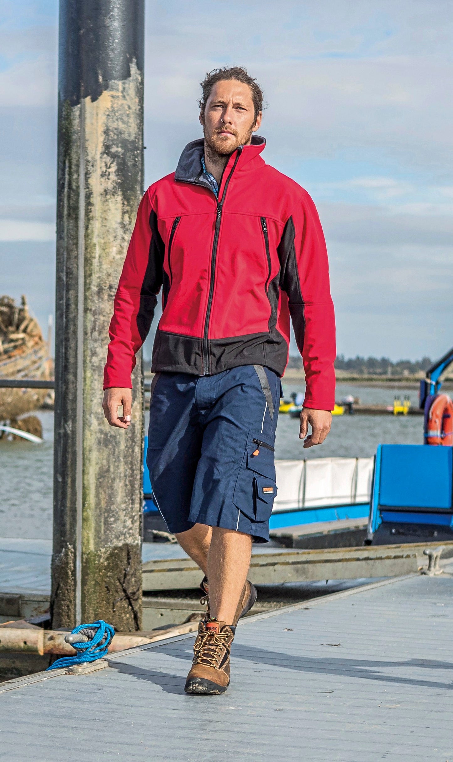 Softshell-Jacke mit Microfleece