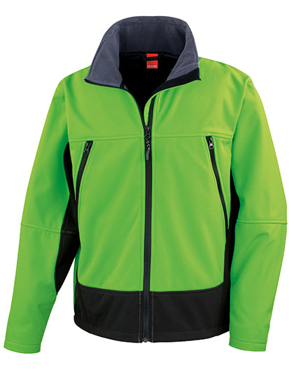 Softshell-Jacke mit Microfleece von Result – Produkt- und Farbansicht für Textildruck und Stickerei
