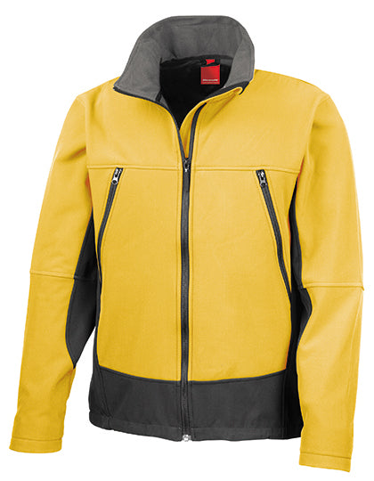 Softshell-Jacke mit Microfleece von Result – Produkt- und Farbansicht für Textildruck und Stickerei