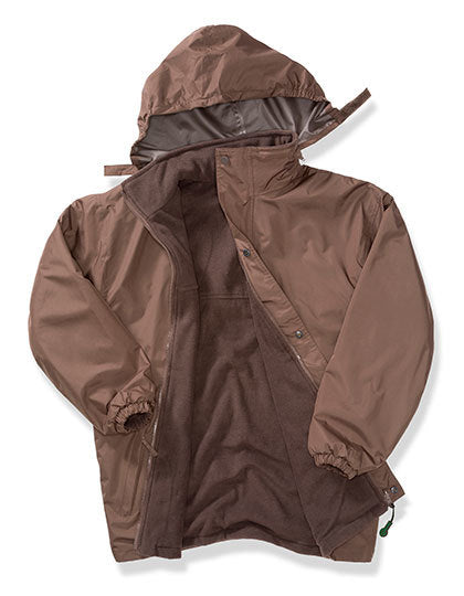 Result Recycled Stormdri 6000 Recycled Coat in Brown/Brown – mit Firmenlogo individualisierbar
