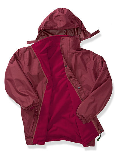 Result Recycled Stormdri 6000 Recycled Coat in Burgundy/Burgundy – mit Firmenlogo individualisierbar