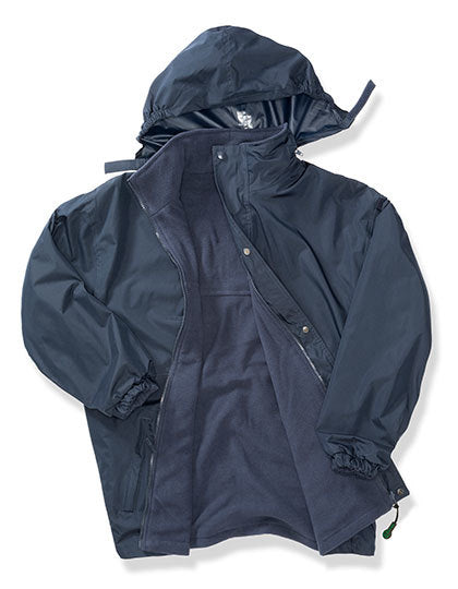 Result Recycled Stormdri 6000 Recycled Coat in Navy/Navy – mit Firmenlogo individualisierbar