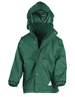 Result Recycled Kinder-Regenmantel Stormdri 6000 Recycled in Bottle Green – mit Firmenlogo individualisierbar