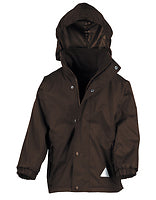 Result Recycled Kinder-Regenmantel Stormdri 6000 Recycled in Brown – mit Firmenlogo individualisierbar