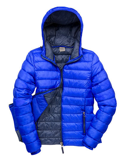Result Women´s Snow Bird Hooded Jacket in Royal/Navy – mit Firmenlogo individualisierbar