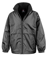 Result Core Kinderjacke mit Microfleece-Futter in Black – mit Firmenlogo individualisierbar