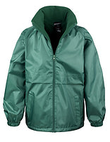 Result Core Kinderjacke mit Microfleece-Futter in Bottle – mit Firmenlogo individualisierbar