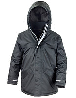 Result Core Kinder-Parka Channel in Black – mit Firmenlogo individualisierbar