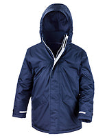 Result Core Kinder-Parka Channel in Navy – mit Firmenlogo individualisierbar