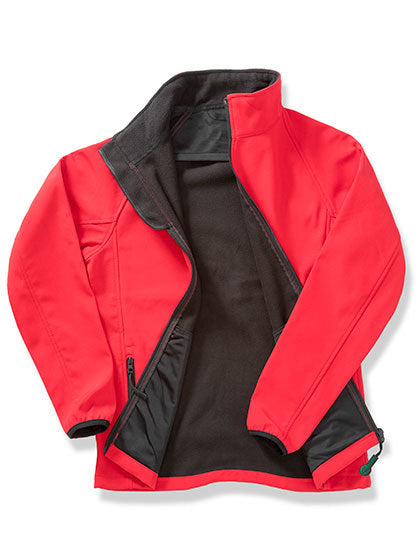 Result Recycled Men's Printable Softshell Jacket with Recycled Fleece Inner in Red/Black – mit Firmenlogo individualisierbar