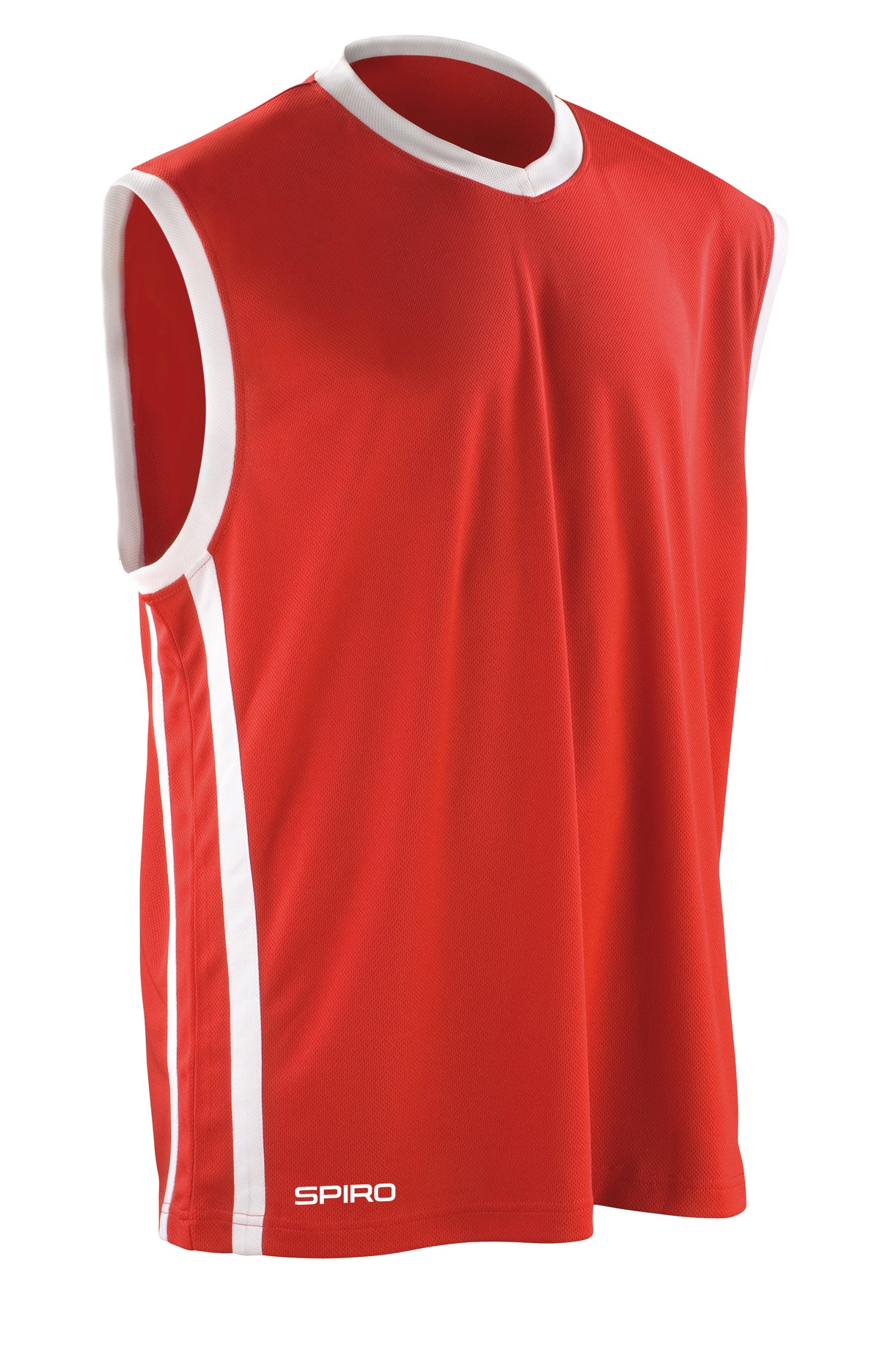 Men´s Basketball Quick Dry Top von Spiro – Vorderansicht für Textildruck und Stickerei