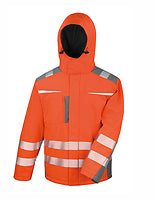 Result SafeGuard Warnschutz-Softshellmantel Dynamic in Fluorescent Orange – mit Firmenlogo individualisierbar