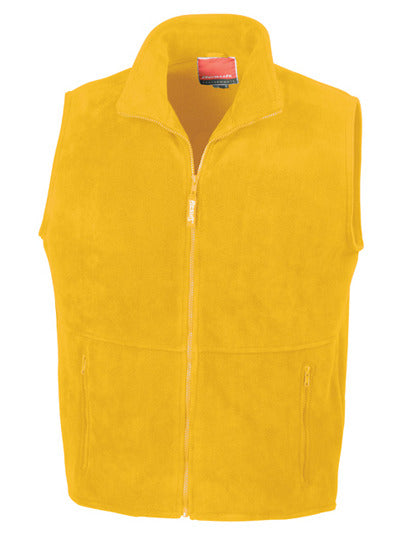 Result Polartherm™ Bodywarmer in Yellow – mit Firmenlogo individualisierbar