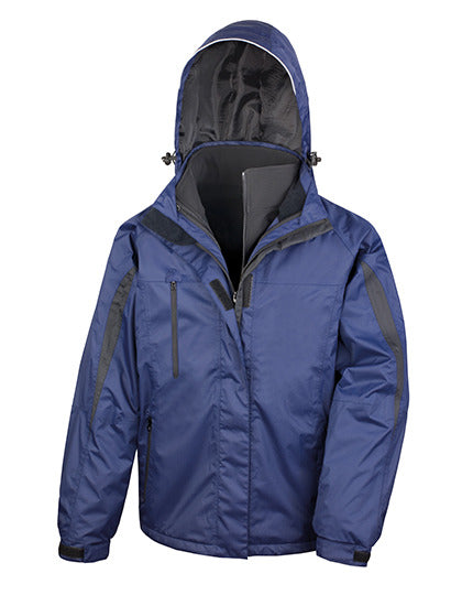Result Men´s 3-in-1 Journey Jacket With Soft Shell Inner in Navy/Black – mit Firmenlogo individualisierbar