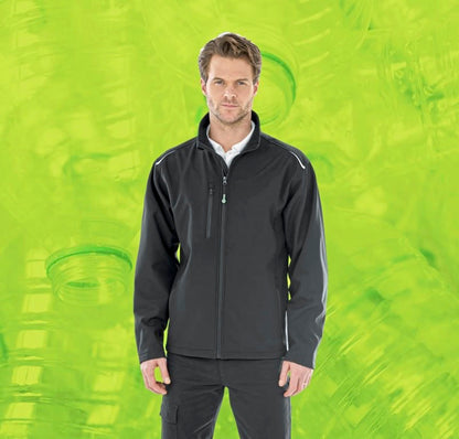 Reflektierende Softshell-Jacke mit Mikrofleece-Innenfutter