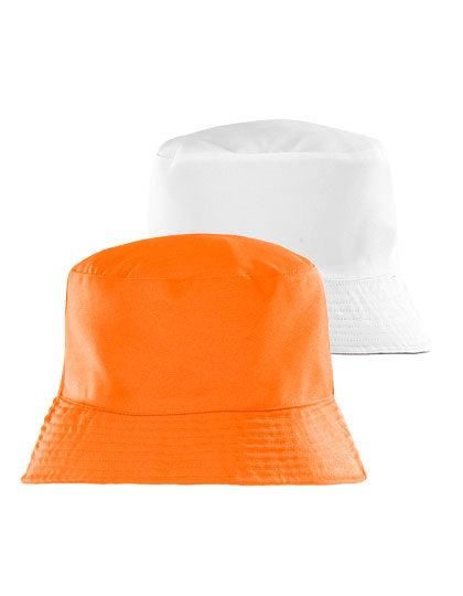 Result Recycled Recycled Reversible Bucket Hat RT985 in Orange