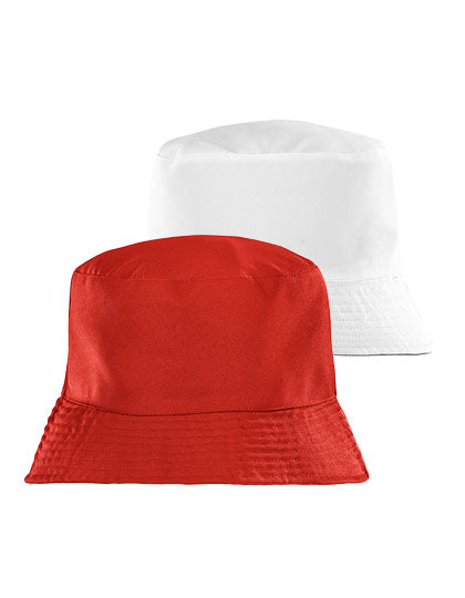 Result Recycled Recycled Reversible Bucket Hat RT985 in Red