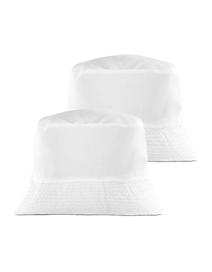 Result Recycled Recycled Reversible Bucket Hat RT985 in White