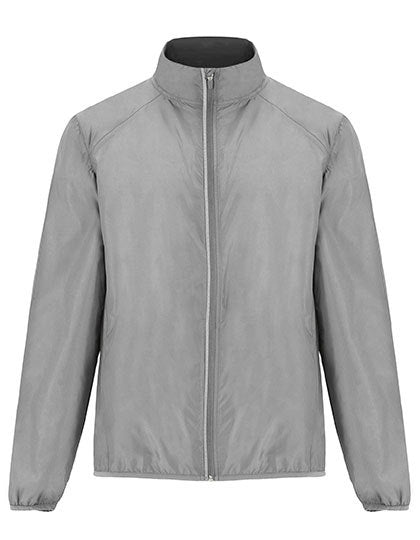 Roly Men´s Glasgow Windjacket in Grey 47 – mit Firmenlogo individualisierbar