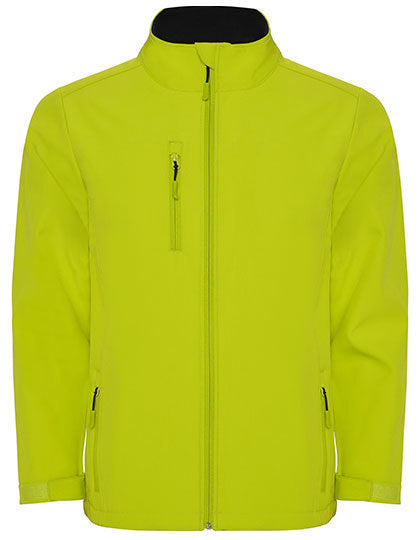 Roly Men´s Nebraska Softshell Jacket in Lime Punch 235 – mit Firmenlogo individualisierbar